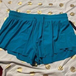 turquoise shorts